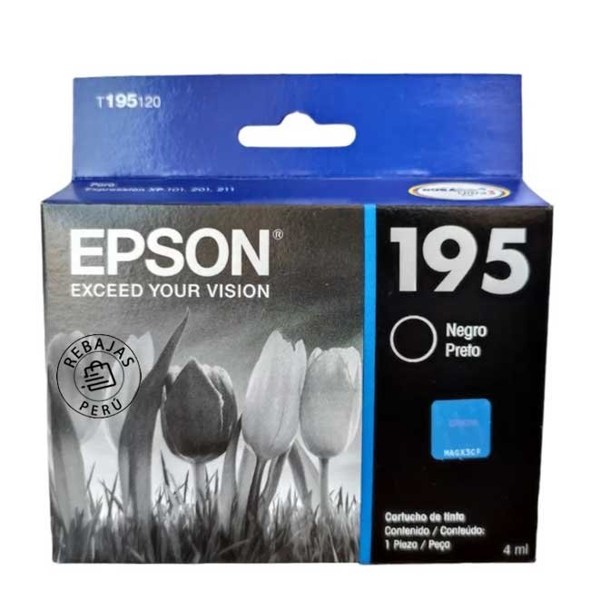 Tinta Epson T195120-AL Black Original para Impresora Epson XP-201