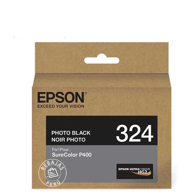 Tinta Epson T324120 UltraChrome Photo Black original de alta calidad