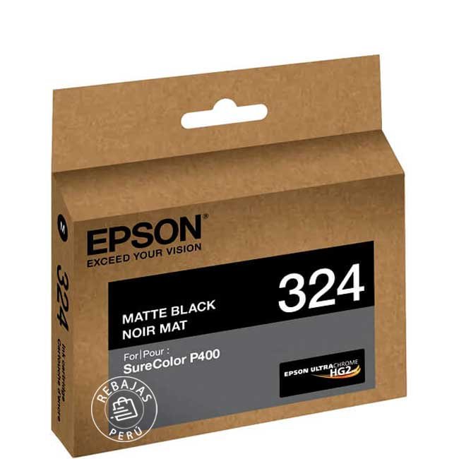 Tinta Epson T324820 UltraChrome Matte Black original de alta calidad