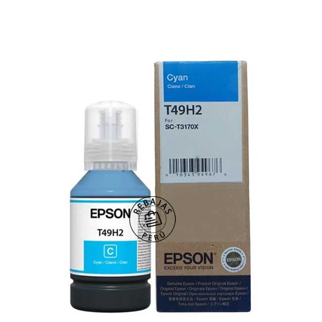 Botella Tinta Epson T49H200 Cyan 140ml Alta Calidad y Rendimiento