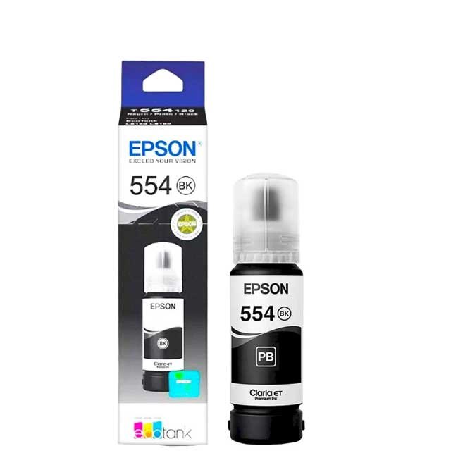 Tinta Epson 554 Negro Pigmentado Original para L8160 T554120-AL