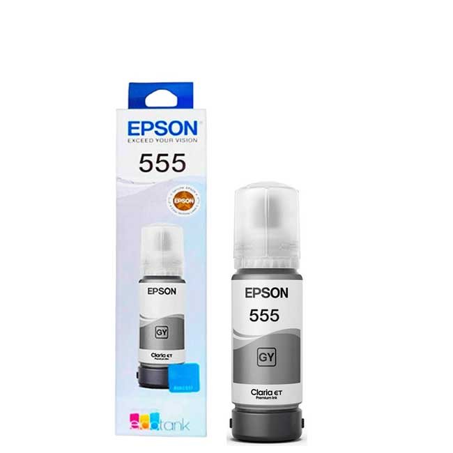 Tinta Epson 555 Gris Original para L8160 T555520-AL