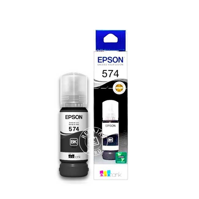 Botella Epson 574 Negro T574120-AL Original para Impresoras L8050