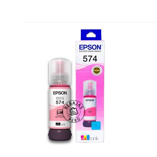 Botella Epson 574 Light Magenta T574620-AL Original para Impresoras L8050