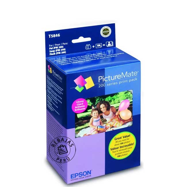 Tinta Epson T5846 original para impresoras fotográficas Epson