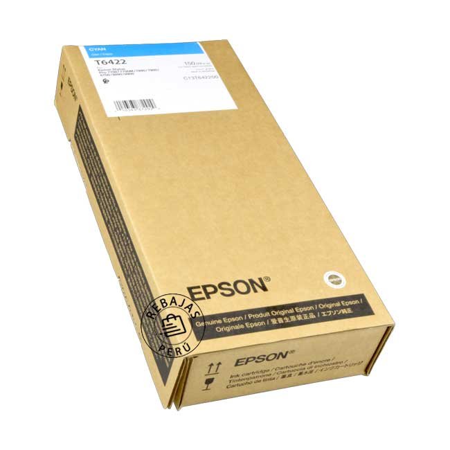Tinta Epson T642200 Cyan de 150 ml para Impresoras SP 7700 / 9700 Original