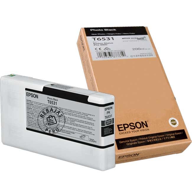 Tinta Epson T653100 Photo Black original para impresoras Epson Stylus Pro