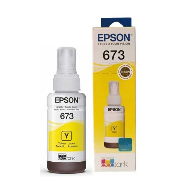 Tinta Epson T673420-AL Yellow L800 original para impresoras L800