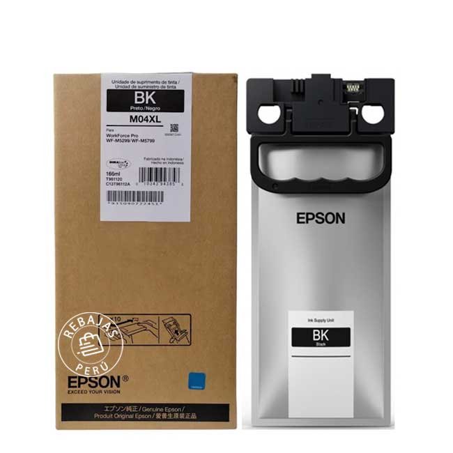 Tinta Epson T961120-AL Black Original para impresoras WorkForce Pro