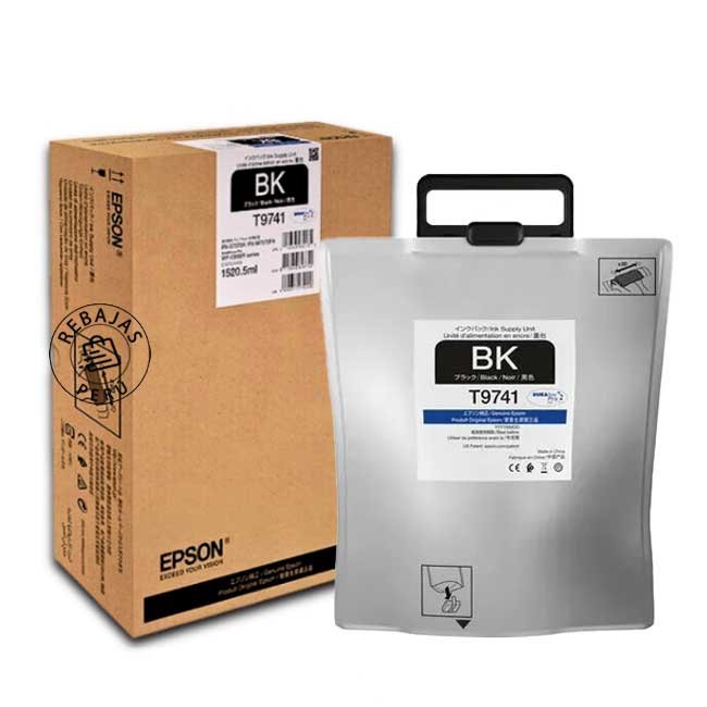 Tinta Epson T974120 Black original de alto rendimiento