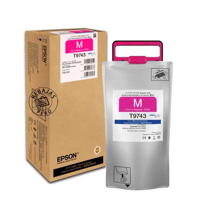 Tinta Epson T974320 Magenta original de alto rendimiento