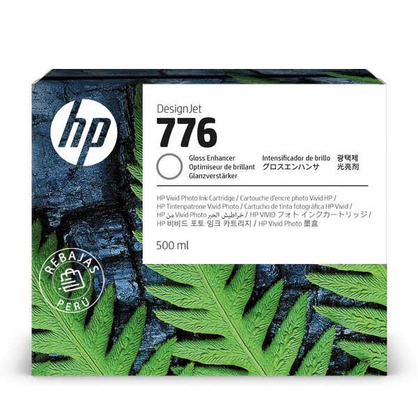 Tinta HP 1XB06A 776 500 ml Gloss Enhancer original y duradera