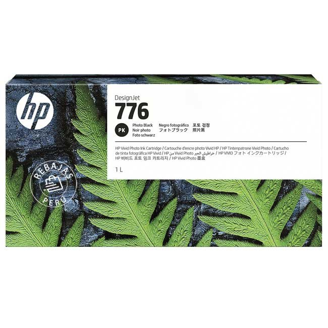 Tinta HP 1XB11A 776 1LT Photo Black original de alto rendimiento