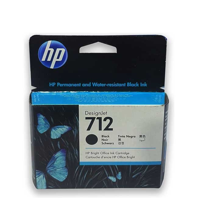 Tinta HP 3ED70A 712A Negra 38ml Original - Cartucho Alta Precisión