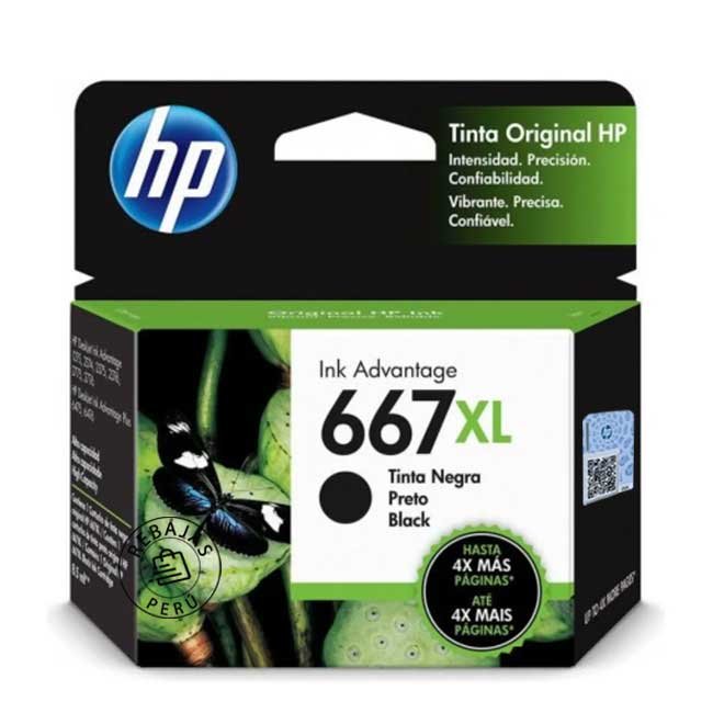 Tinta HP 3YM81AL (667XL) Negro – Especificaciones y Compatibilidad