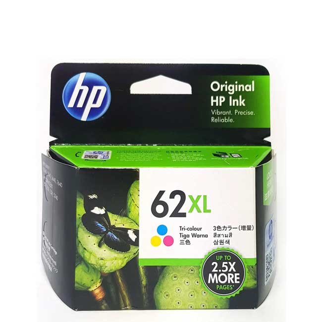 Tinta HP 62XL Tricolor Original C2P07AL Rendimiento 415 Páginas