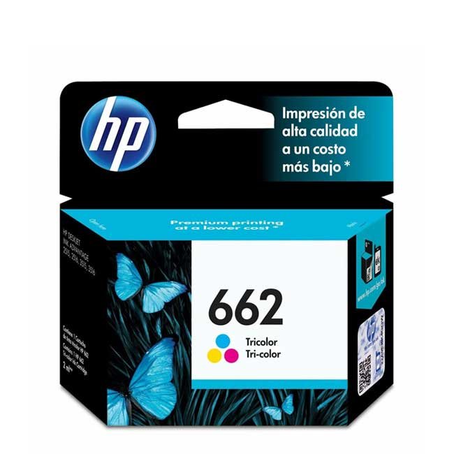 Tinta HP 662 Color CZ104AL Tricolor Original para 100 Páginas