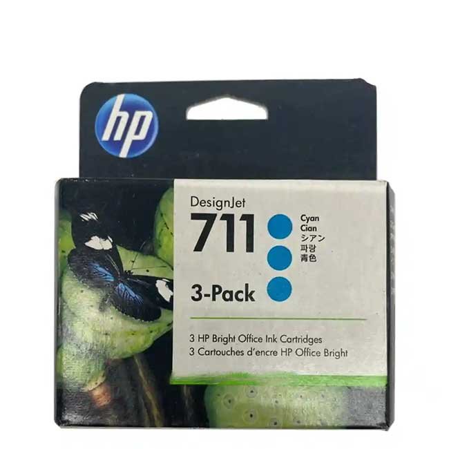 Tinta HP CZ134A 711 Cyan 3 Pack 29ml – Alta calidad original