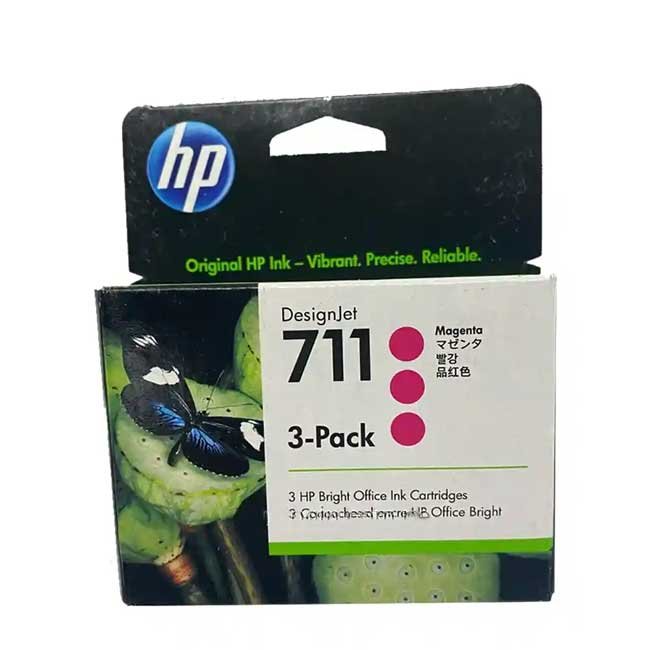 Tinta HP CZ135A 711 Magenta 3 Pack 29ml – Alta calidad original