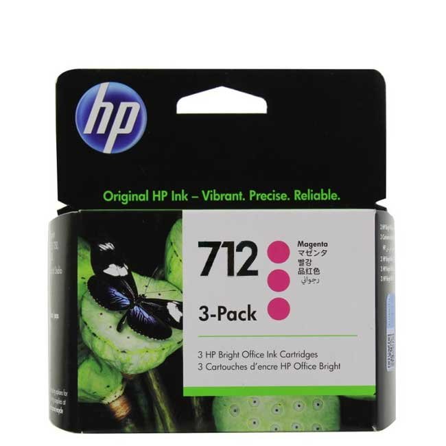 Tinta HP 3ED78A 712 Magenta 3 Pack 29ml Original | Alta Calidad