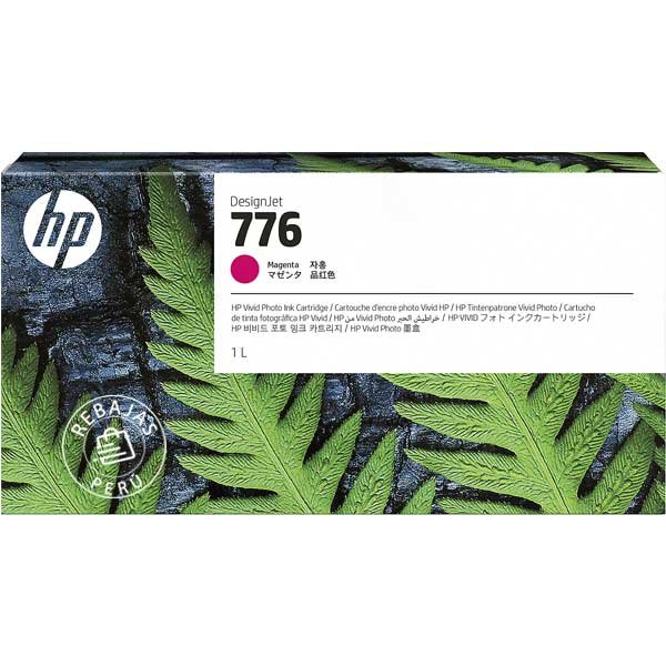 Tinta HP 1XB07A 776 1LT Magenta original de alto rendimiento
