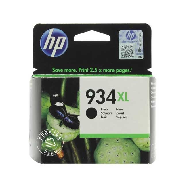 Tinta HP 934XL Black Original C2P23AL para OfficeJet 6830/6230