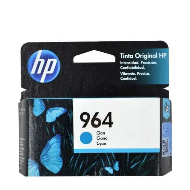 Cartucho de Tinta HP 964 Cyan Original 3JA50AL | 700 Páginas | OfficeJet Pro 9010 | Alta Calidad y Rendimiento