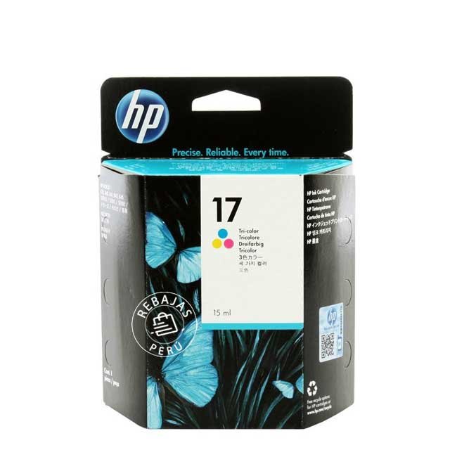 Tinta HP 17 Tricolor Original C6625A para impresoras DeskJet y OfficeJet