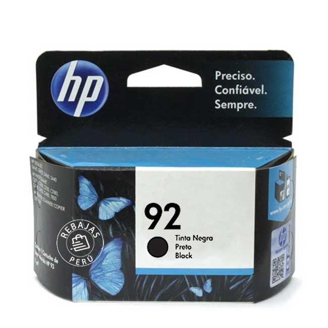 Tinta HP 92 Negro Original C9362WL – Cartucho de Alta Calidad
