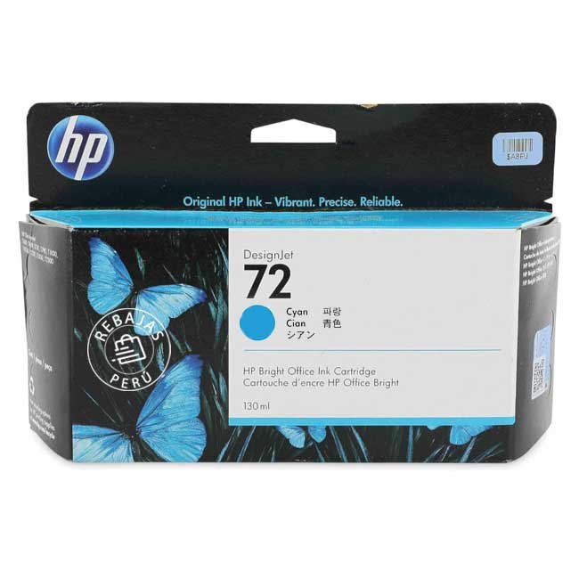 Tinta HP C9371A Cyan 130ml Original para T610 T1100 Serie 72