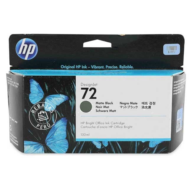 Tinta HP C9403A Matte Black 130ml Original para T610 T1100 Serie 72