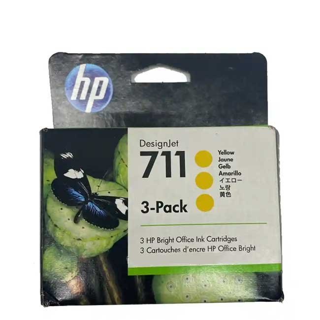 Tinta HP CZ136A 711 Yellow 3 Pack 29ml – Alta calidad original