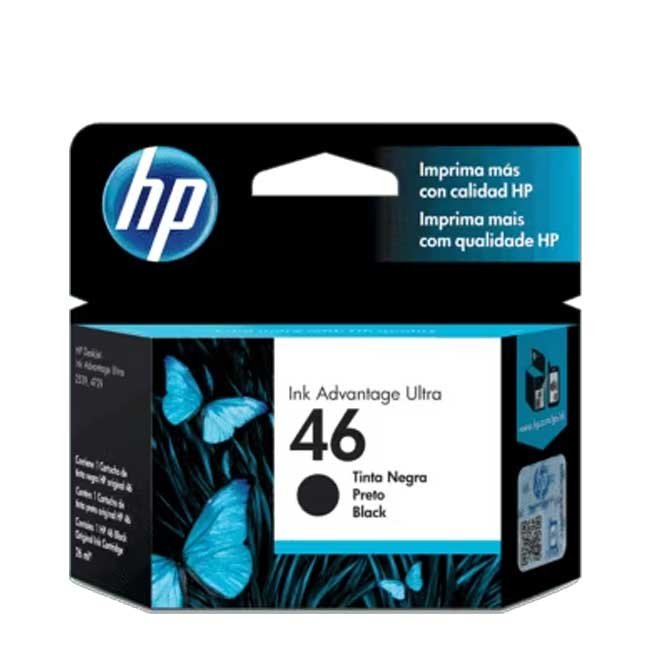 Tinta HP CZ637AL 46 Negro 1500 páginas original y de alto rendimiento