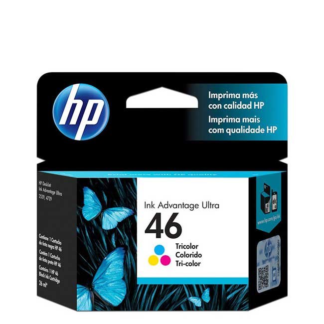 Tinta HP CZ638AL 46 Color | Rinde hasta 750 páginas a color