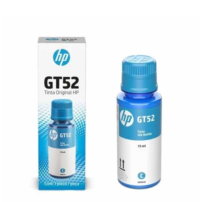 Tinta HP GT52 Cyan M0H54AL Original Rendimiento 8000 Páginas