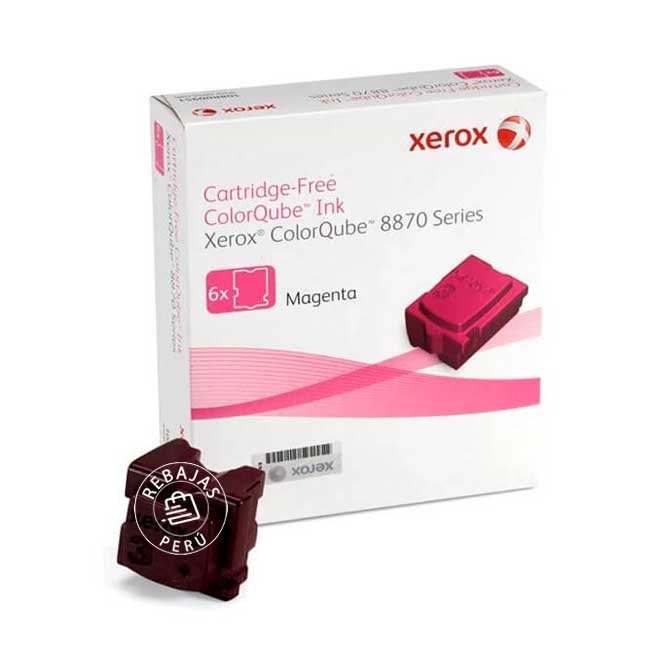Tinta ColorQube Magenta Xerox 108R00959 — Rinde hasta 17 300 páginas