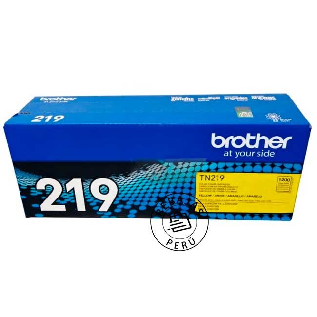 Tóner Brother TN-219Y Amarillo Original 1200 Páginas para L3560 L3760 L3280