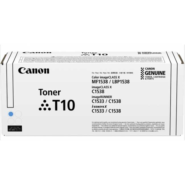Tóner Canon T10 Cian – Rendimiento Profesional para imageCLASS X MF1538C