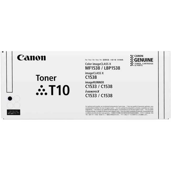 Tóner Canon T10 Negro Original para imageCLASS X MF1538C LBP1538C C1533 | Rendimiento 13,000 páginas