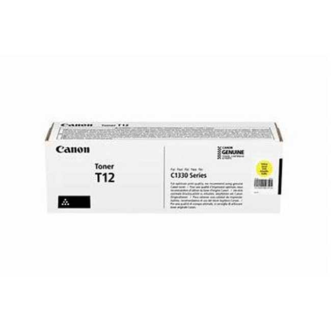 Toner Canon T12 Amarillo Compatible C1330 Series | 5,300 Páginas Rendimiento Alto