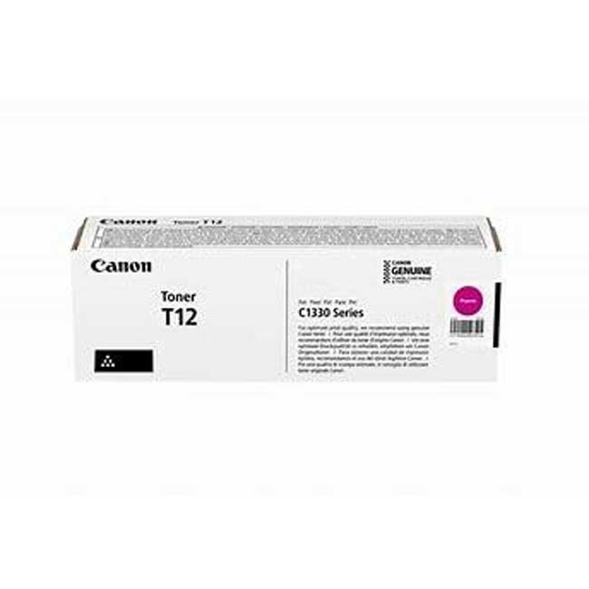 Tóner Canon T12 Magenta Original para C1330 Series, I-Sensys X C1333I, C1333If, C1333P | Rendimiento 5,300 Páginas