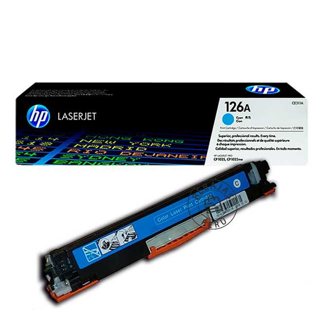 toner hp ce311a 126a cian original para laserjet cp1025 1000 páginas