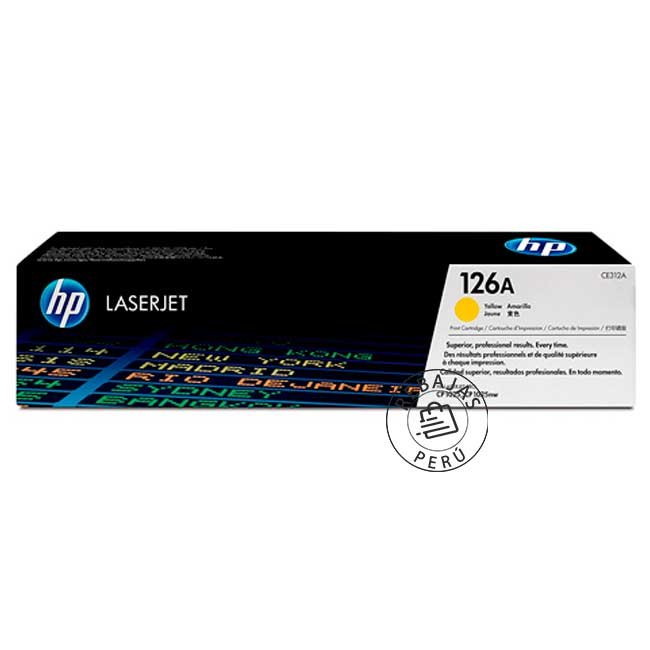 toner hp ce312a 126a amarillo original para impresoras hp laserjet pro cp1025 m175nw m275