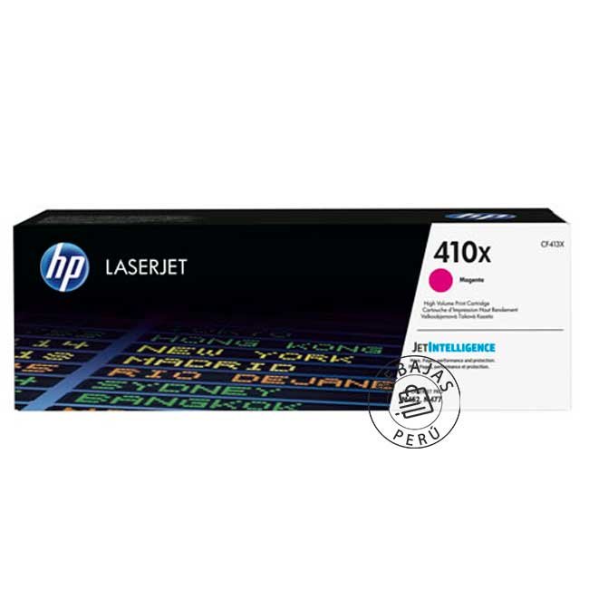 Tóner HP CF413X 410X Magenta Original Alto Rendimiento 5,000 Páginas para LaserJet Pro