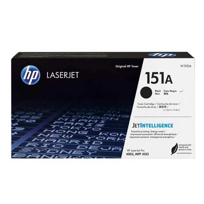 Tóner HP W1510A 151A Negro 3050 Páginas para LaserJet 4003 4103