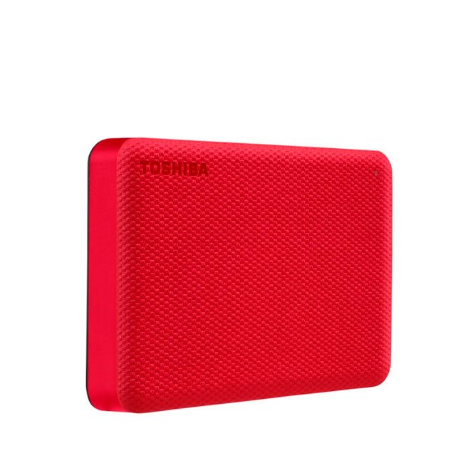 Disco Duro Externo Toshiba Canvio Basics 1TB Rojo USB 3.2 | Portátil, Rápido 