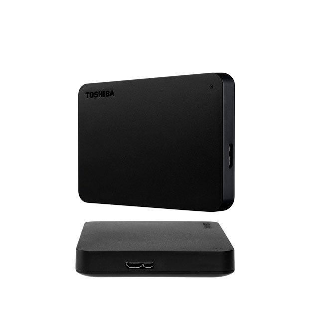 Disco duro externo Toshiba Canvio Basic, 2TB, USB 3.0, 2.5", Negro.