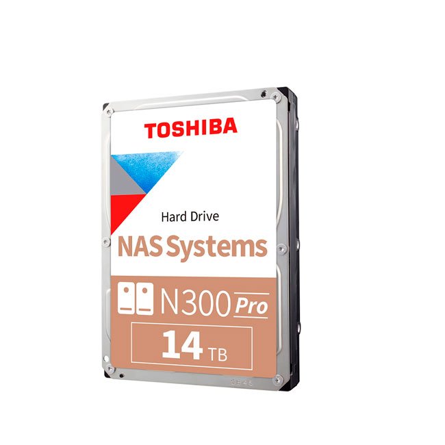 Disco duro Toshiba N300 Pro, 14TB NAS, SATA 6.0Gb/s, 7200rpm, 512MB Cache, 3.5".