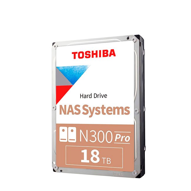 Disco duro Toshiba N300 PRO NAS, 18TB, SATA 6.0Gb/s, 7200rpm, 512MB Cache, 3.5".