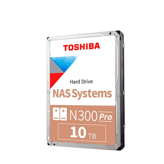 Disco duro Toshiba N300 PRO NAS, 10TB, SATA 6.0Gb/s, 7200rpm, 512MB Cache, 3.5".
